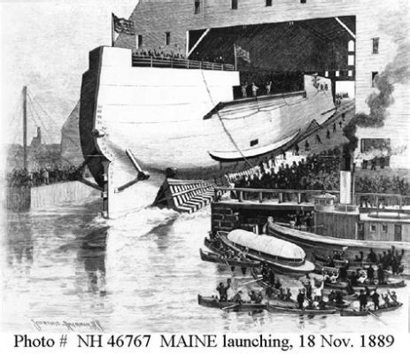 Kinetographical Record of the Launching of the Battleship Maine - A Glimpse into Early Cinematic History!